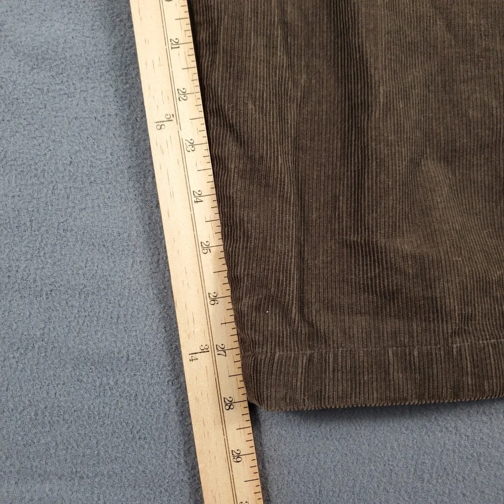 Uniqlo Mens XL Brown Corduroy Utility Fatigue Pants Elastic Waist 321-479822